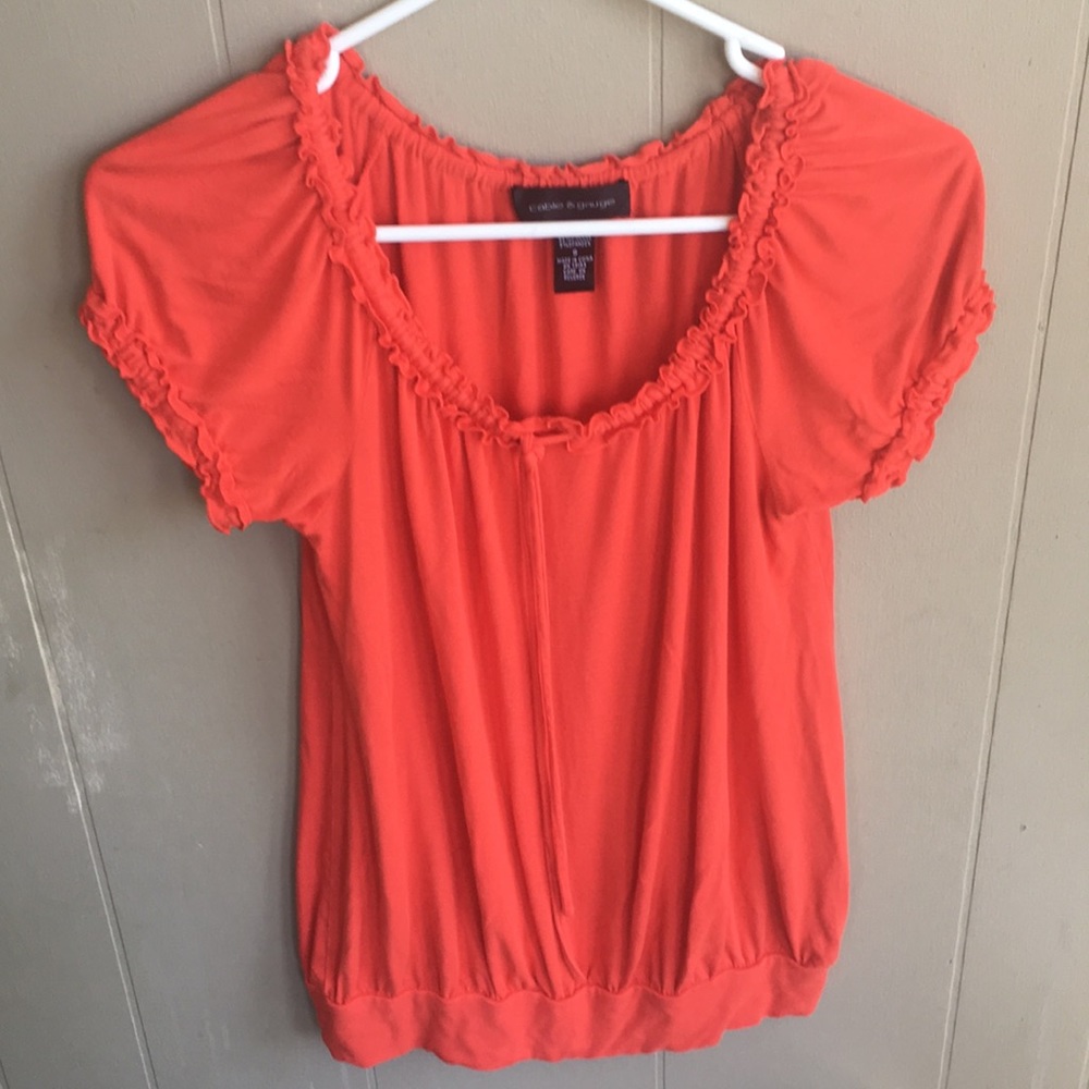 Orange shirt